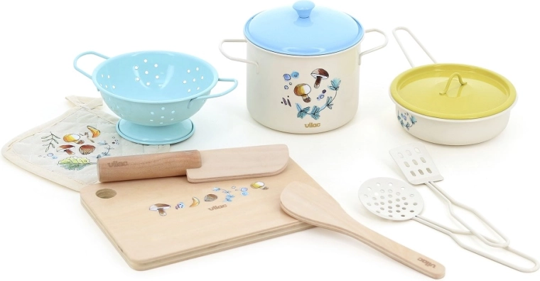 Vilac metalen pannenset My Nature Kitchen