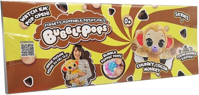 Bubble Pops geurende knuffel – cacaootje aapje