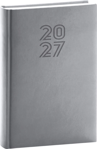 Notique dagagenda Aprint 2027 grijs 15 × 21 cm