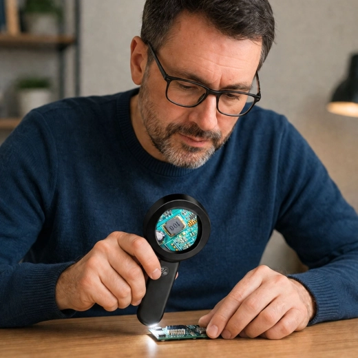 Praktisch bij reparaties en detailinspectie