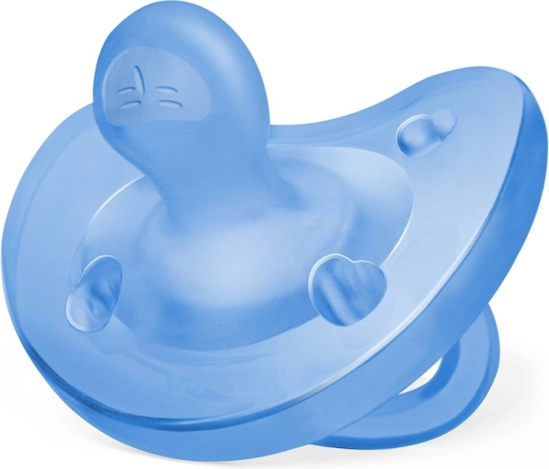 Chicco Physio Soft volledig siliconen fopspeen voor jongens 6–16 maanden, 1 stuk