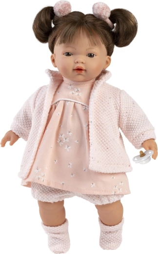 Complete roze set voor pop 33 cm