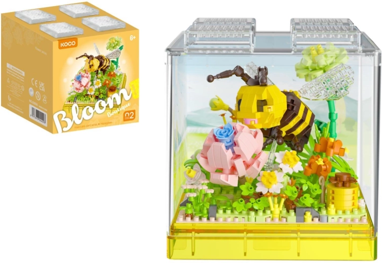 Mini-bouwset KOCO bij in een transparante box, 688 onderdelen