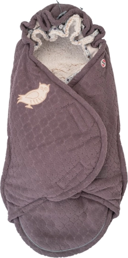 Lodger voetenzak Bunker Folklore Fleece mauve - 1 stuk