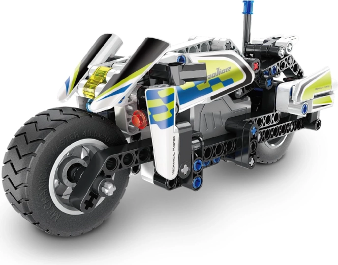 Gedetailleerde politie-motor