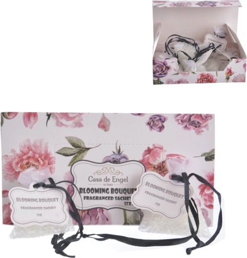 Geurzakje van organza met bloemenmotief 12 g