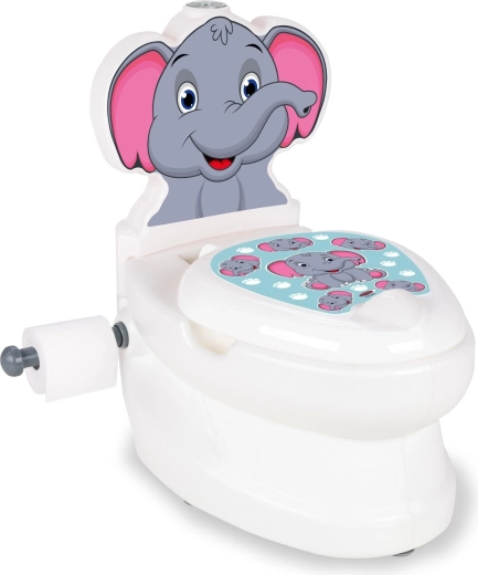 Kinderpotje JAMARA Olifant met spoelgeluid en toiletpapierhouder