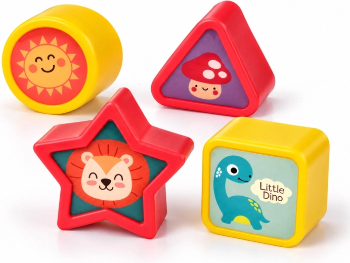 Zintuiglijk spel met cijfers en vormen