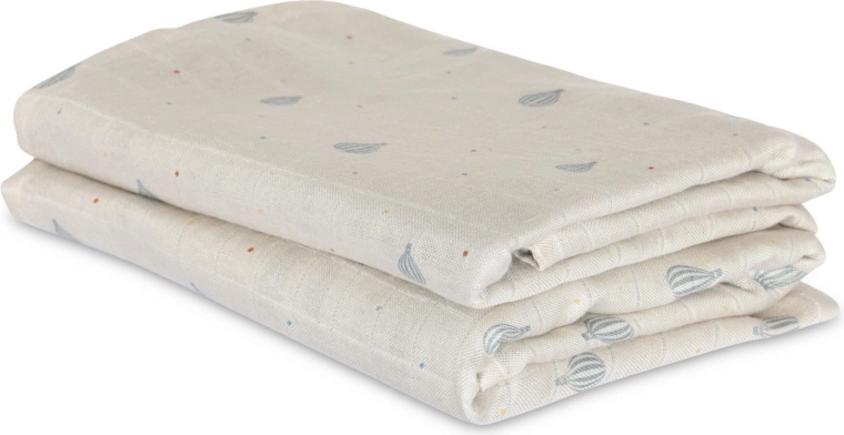 NUUROO Josefine mousseline bamboe luiers air baloon dot (2 stuks)