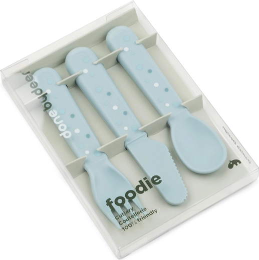 Done by Deer bestekset Foodie Happy dots blauw