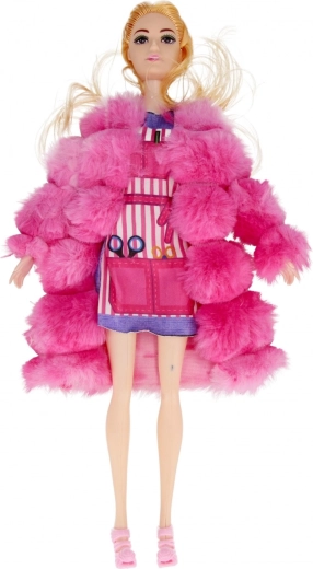 Stijlvol bontje en modern outfit