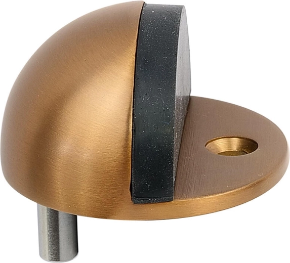 Deurstopper van roestvrij staal met koperen afwerking 43 × 24 mm