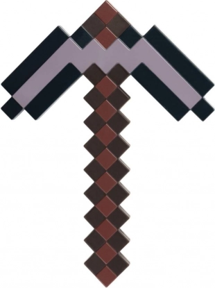 Minecraft Netherite pikhouweel van kunststof 42 cm