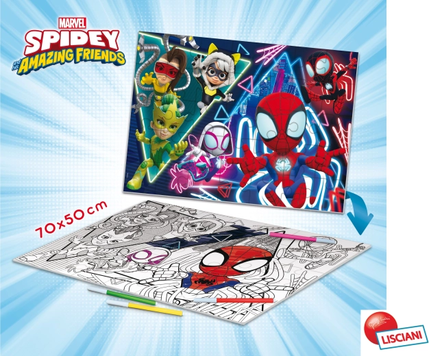 Dubbelzijdige vloerpuzzel Spidey met 35 stukjes