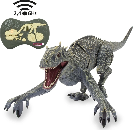 JAMARA op afstand bestuurbare dinosaurus Exoraptor grijs
