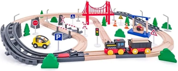 Brug en variabele spoorbaan