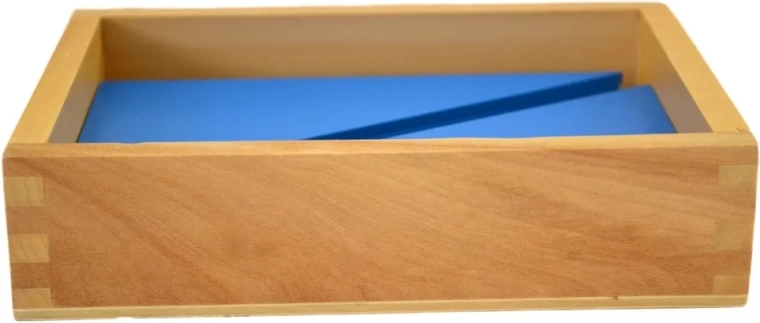 Houten doosje met open bovenrand