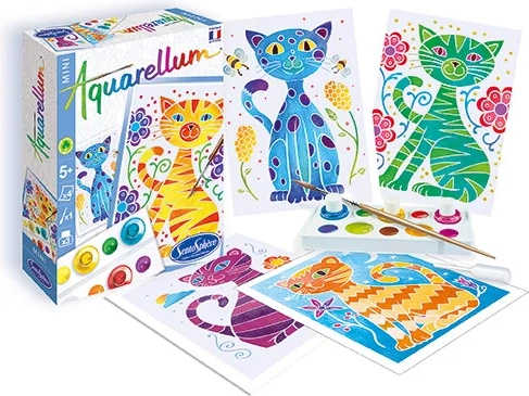 Sentosphere aquarel creatieve set Aquarely mini Katten