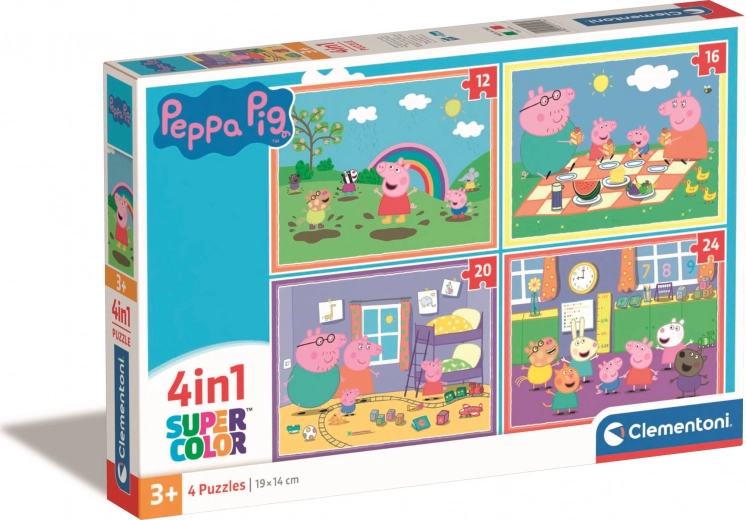 Clementoni Puzzel Peppa Big 4-in-1