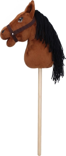 Bruin stokpaardje (hobby horse) 68 cm