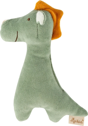 Sigikid eerste knuffeltje – draak met rammelaar 14 cm