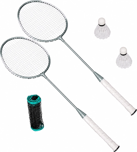 Opvouwbare badmintonset 4-in-1 in koffer - 1 stuk