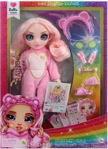 Pop Rainbow High Junior voor Pyjamafeest, Roze Bella