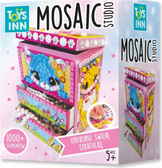 Creatieve set Casket Mosaic Cat