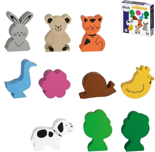 Detoa houten dieren