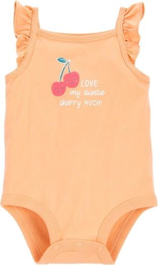 Carter's hemdromper Orange Cherry voor meisjes