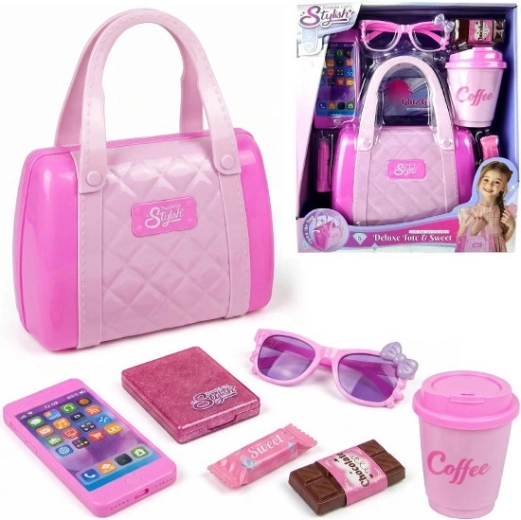 Set modeaccessoires voor meisjes met handtas - 1 stuk