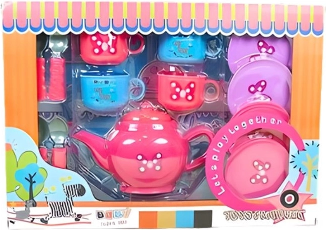 Plastic theeservies voor kinderen
