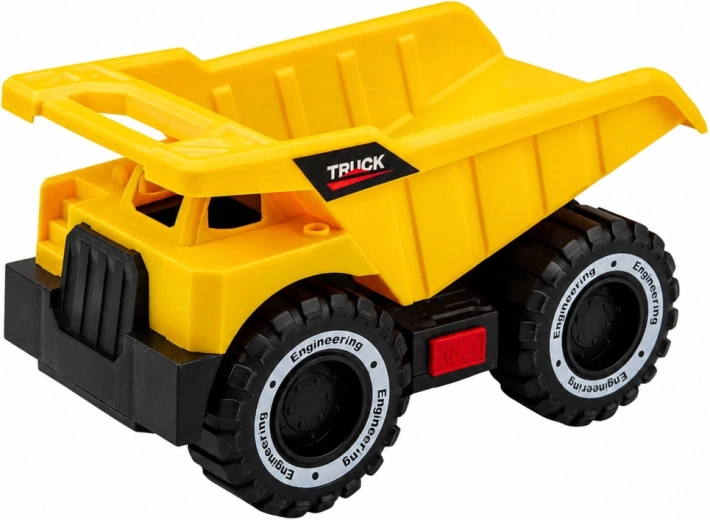 Kiepwagen met kantelbare laadbak en effecten