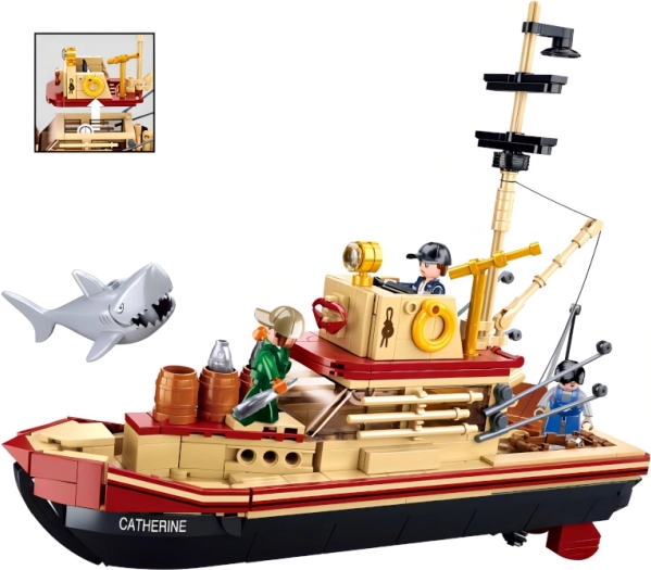 Sluban Vissersboot Catherine bouwset