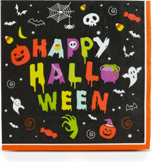 Halloween papieren servetten Happy Halloween, 33 × 33 cm, 16 stuks