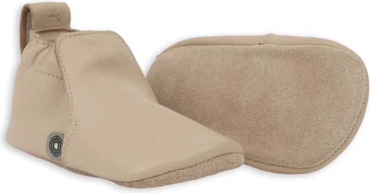 Lodger leren slofjes beige (12–15 maanden)