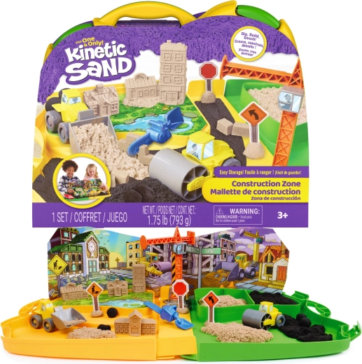 Kinetic Sand bouwplaats – kinetisch zand 793 g en accessoires