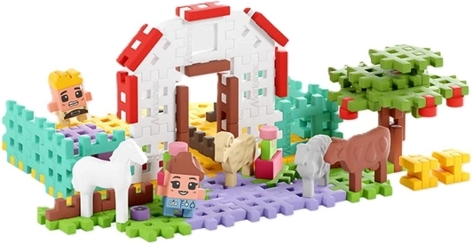 Dierenartshuisje en boerderijwereld om mee te spelen
