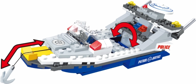 Politieboot voor avontuurlijk spelen