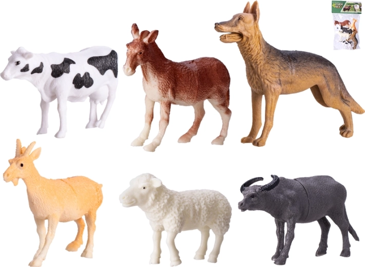 Set boerderijdieren 11–14 cm, 6 stuks