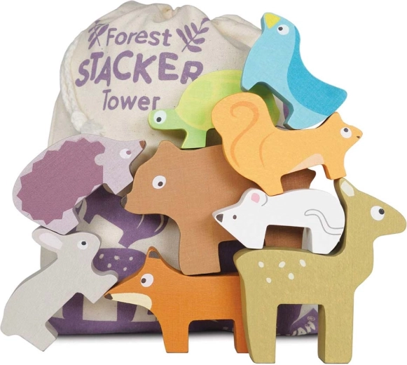 Le Toy Van houten bosdieren – stapelspel