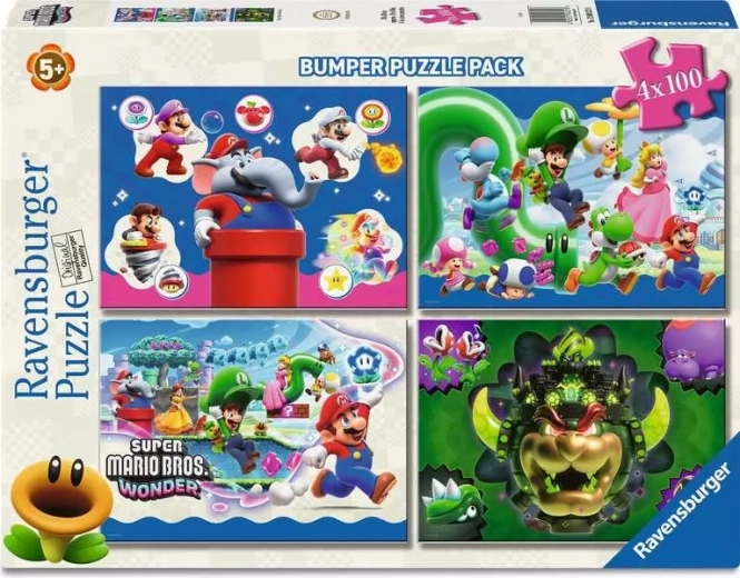 Ravensburger puzzel Super Mario 4×100 stukjes