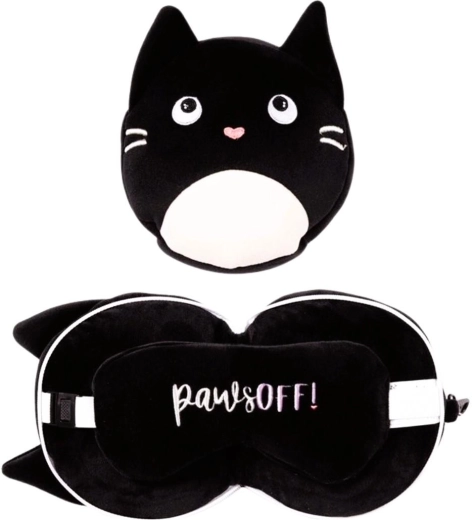 Reiskussen met oogmasker Relaxeazzz – Kat
