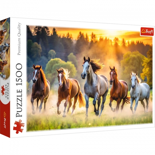 Puzzel 1500 stukjes – Wilde paarden TREFL