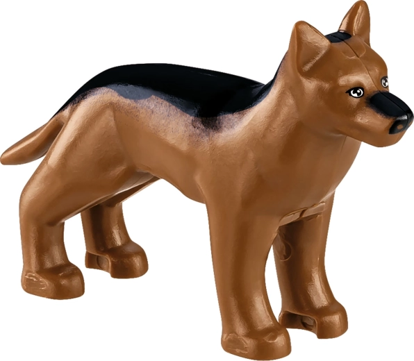 2 figuren en een hond voor creatief spelen