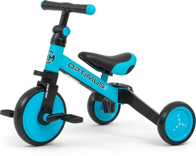 Kinderfiets 3-in-1 Milly Mally Optimus blauw