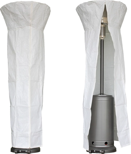 Beschermhoes van PE voor terrasverwarmers met ronde kap, wit