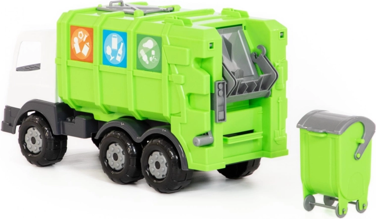 Realistisch kantelen van de container