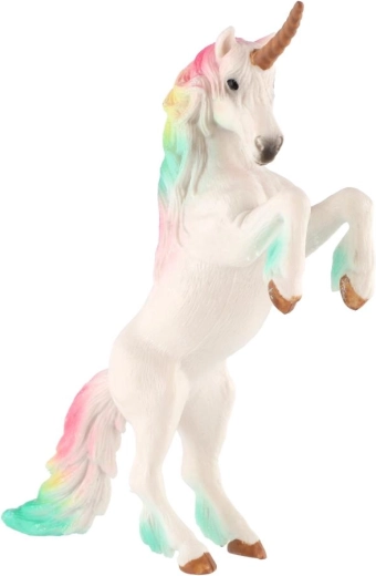 Regenboogkleurige manen voor sprookjesachtig spel