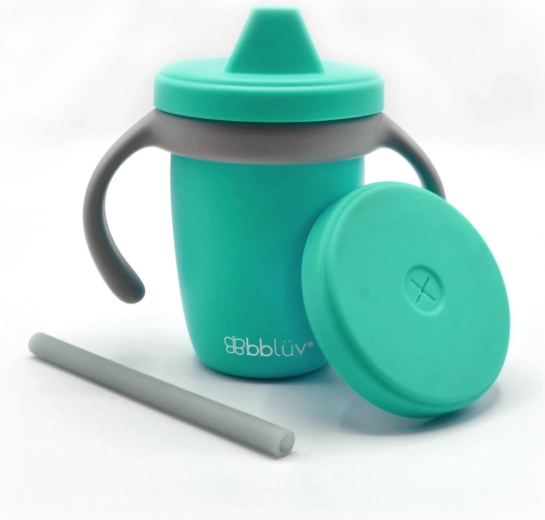 Bblüv Küp siliconen meegroei drinkbeker aqua